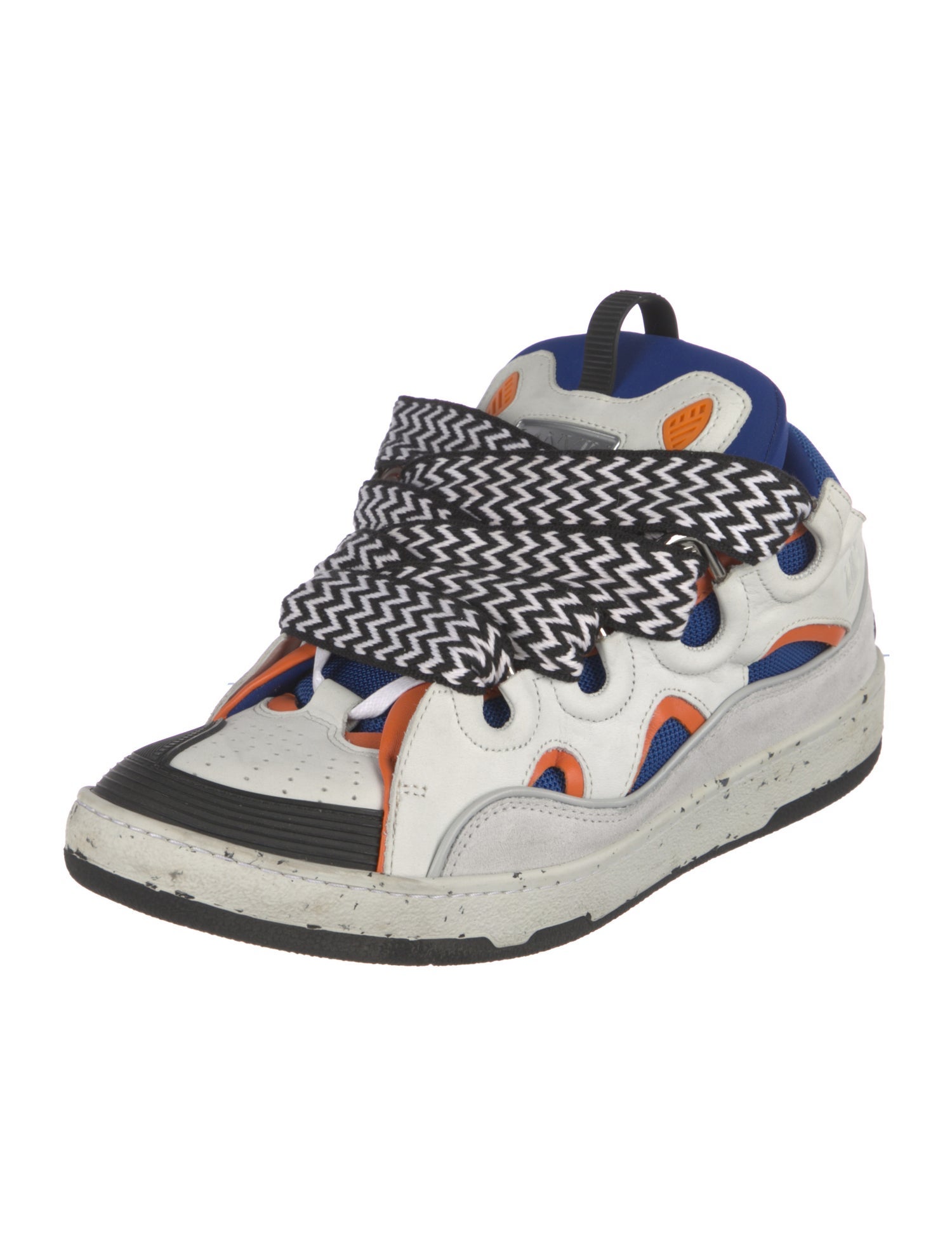 Lanvin Leather Printed Sneakers
