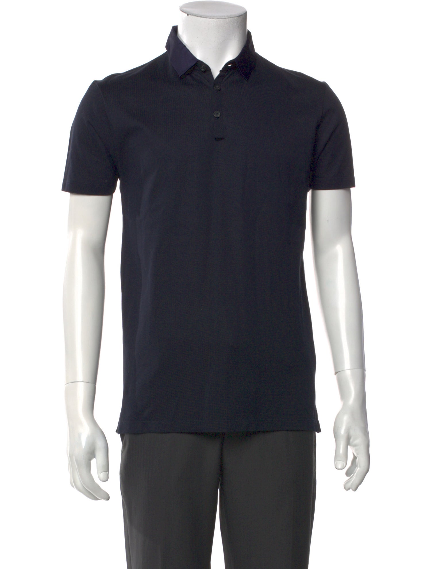 Lanvin V-Neck Short Sleeve Polo Shirt
