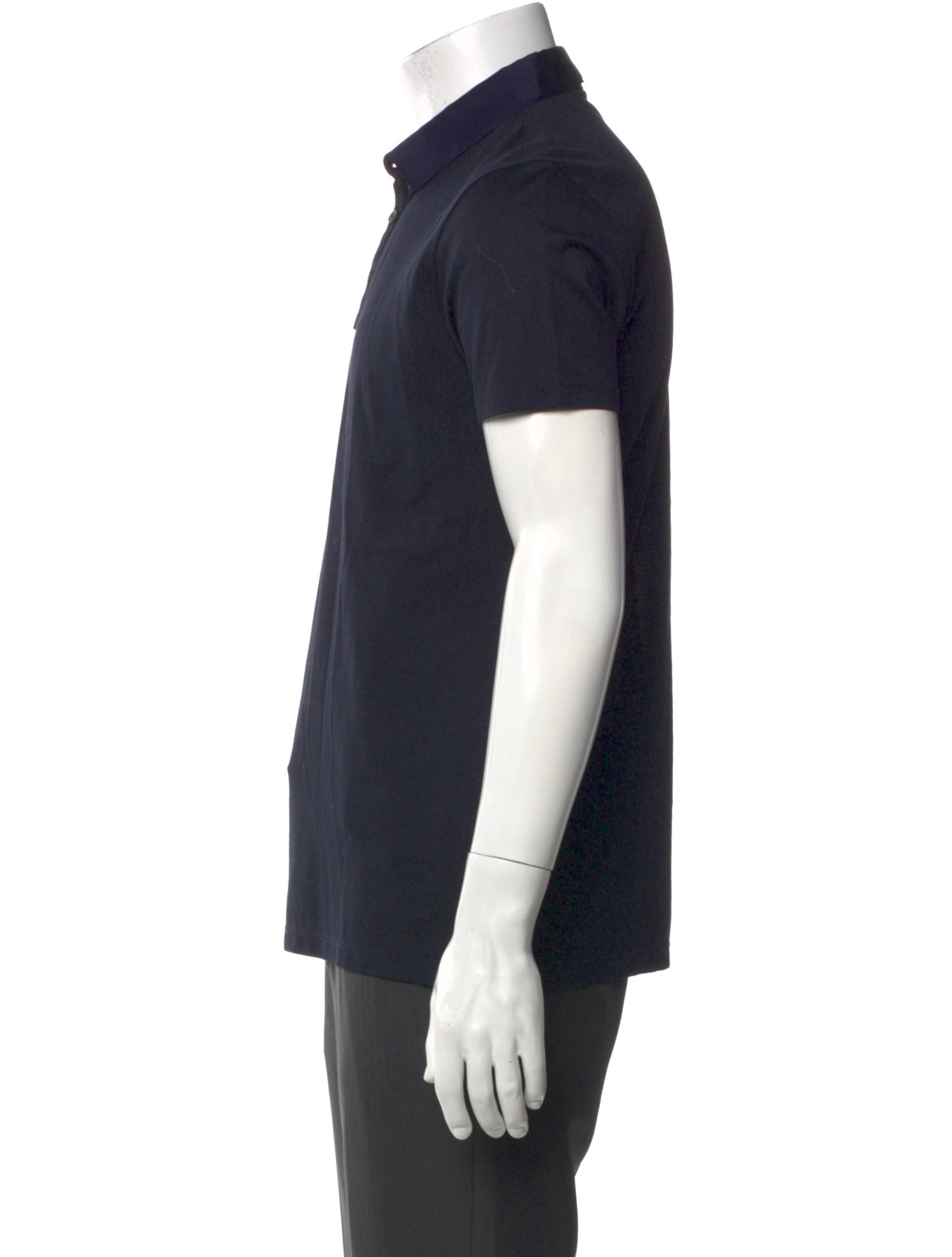 Lanvin V-Neck Short Sleeve Polo Shirt