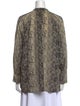Lanvin Silk Animal Print Blouse