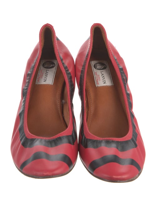 Lanvin Leather Printed Pumps