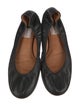 Lanvin Leather Animal Print Ballet Flats