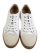 Lanvin Leather Colorblock Pattern Sneakers