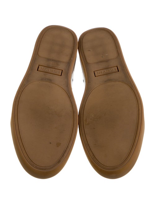 Lanvin Leather Colorblock Pattern Sneakers