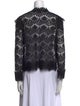 Lanvin Lace Pattern V-Neck Sweater