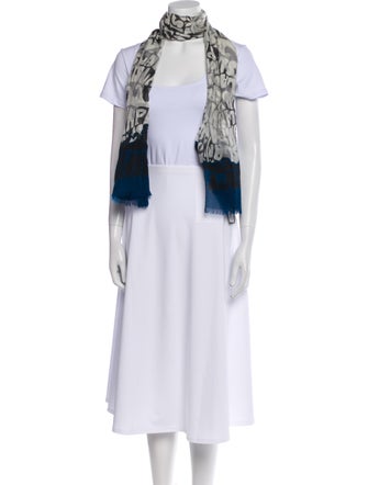 Lanvin Silk Printed Scarf