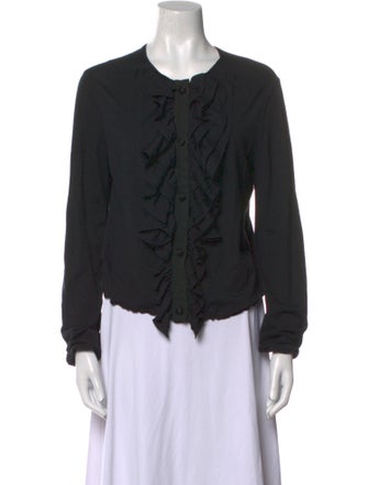 Lanvin Wool Crew Neck Blouse
