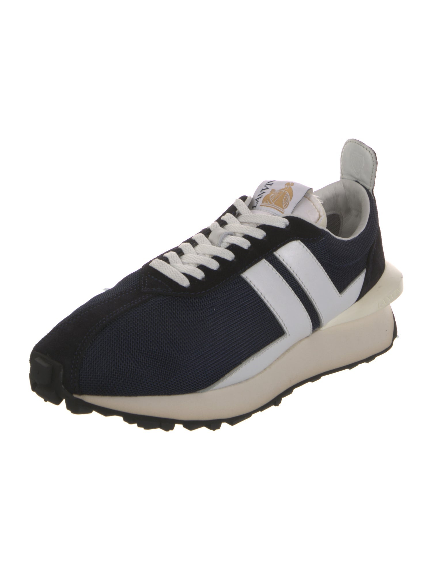 Lanvin Mesh Printed Athletic Sneakers