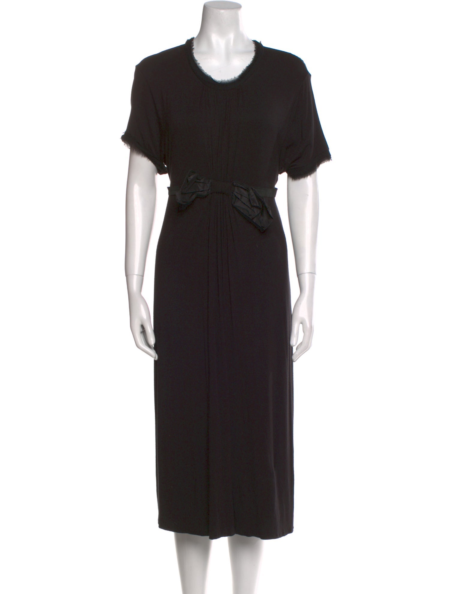 Lanvin Scoop Neck Midi Length Dress