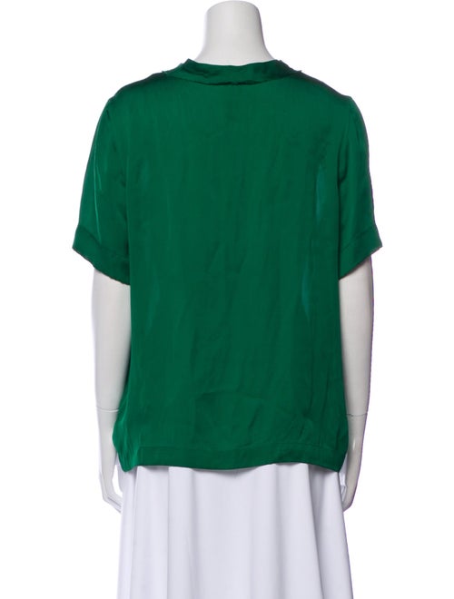 Lanvin Silk Scoop Neck T-Shirt