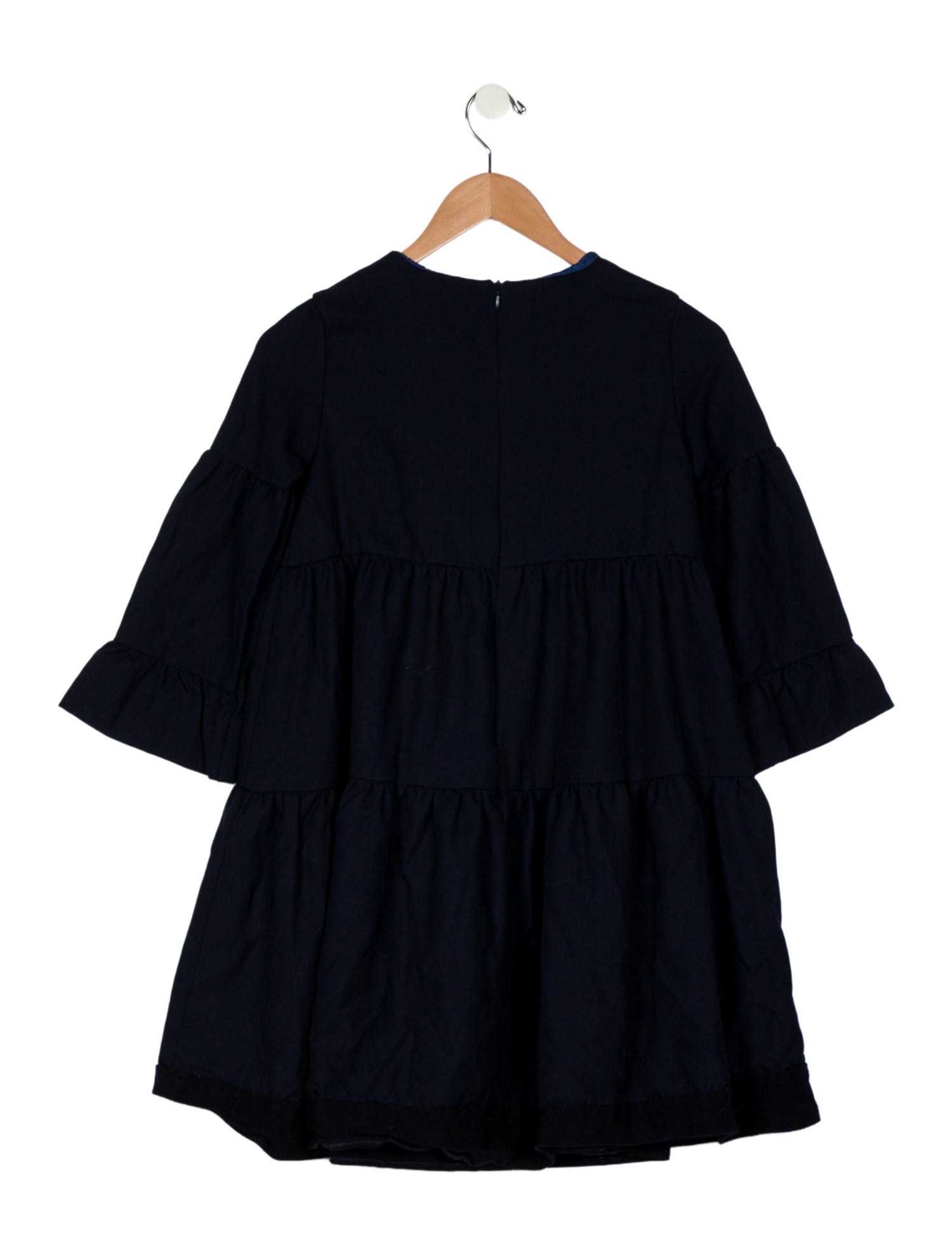 Lanvin Girls' Virgin Wool Long Sleeve Dress