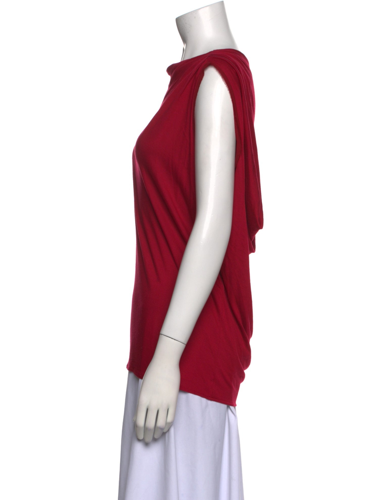 Lanvin Silk Bateau Neckline Top