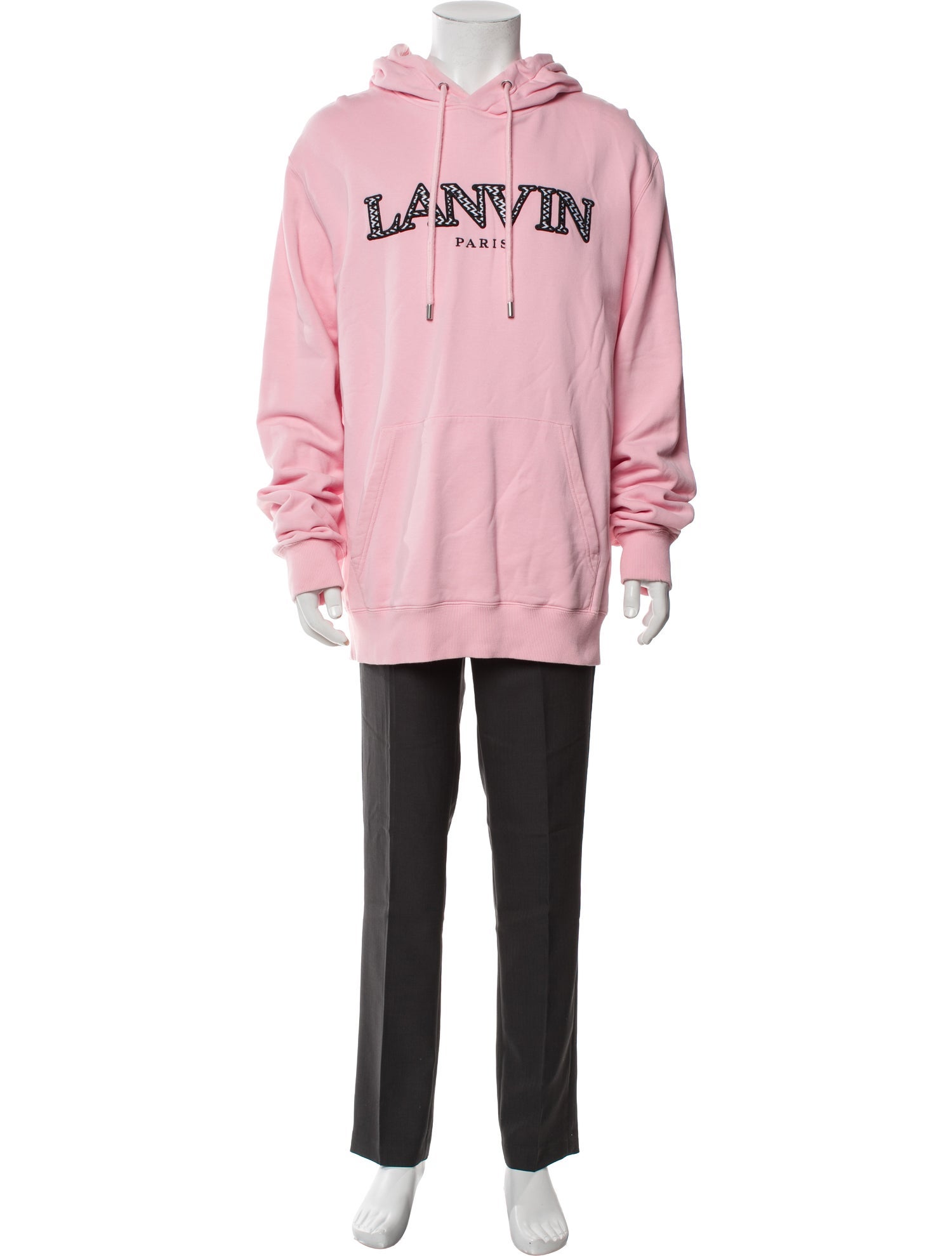 Lanvin Graphic Print Crew Neck Hoodie