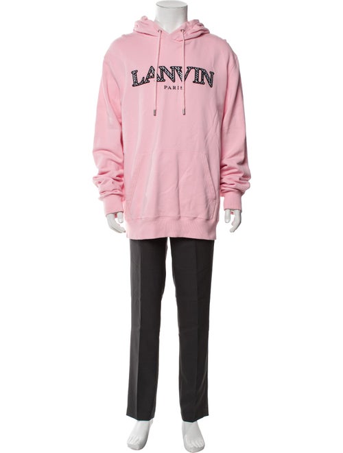 Lanvin Graphic Print Crew Neck Hoodie