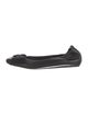 Lanvin Leather Bow Accents Ballet Flats