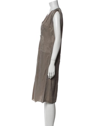 Lanvin V-Neck Midi Length Dress