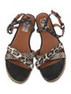 Lanvin Leather Animal Print Espadrilles