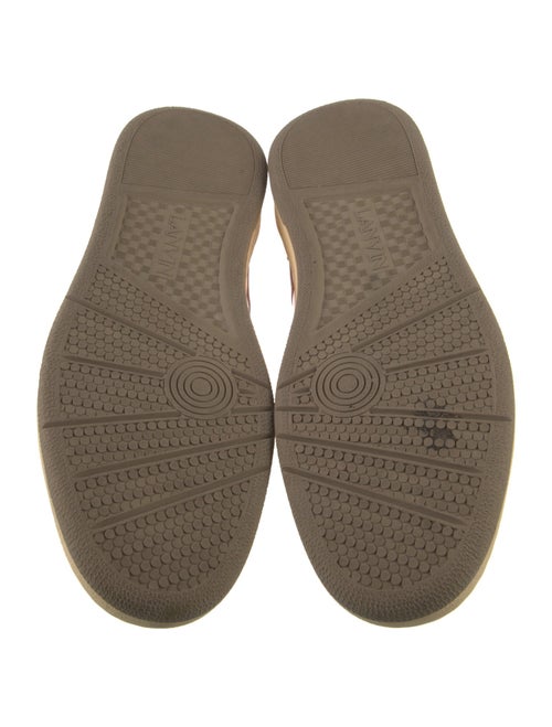 Lanvin Leather Colorblock Pattern Sneakers