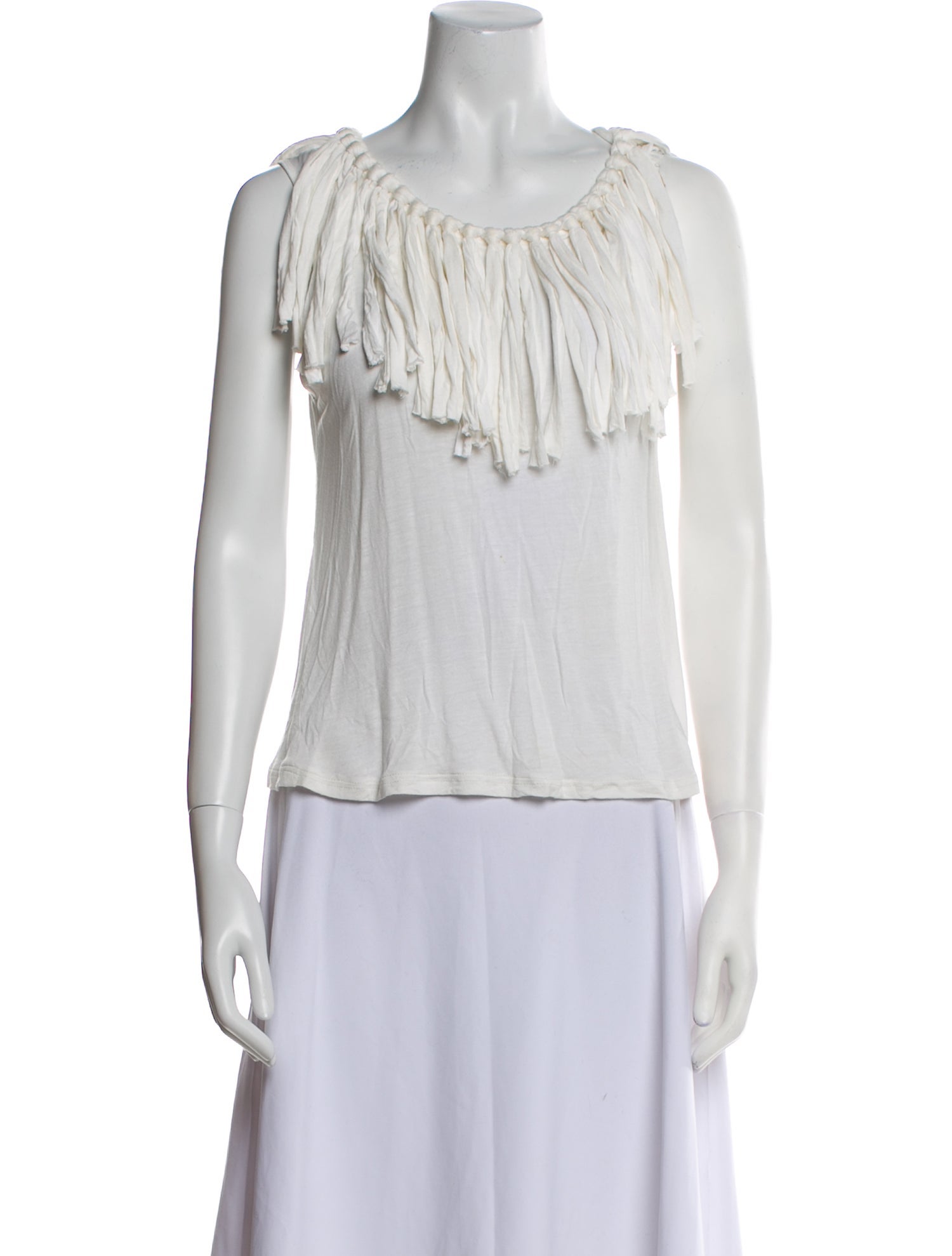 Lanvin Scoop Neck Sleeveless Top