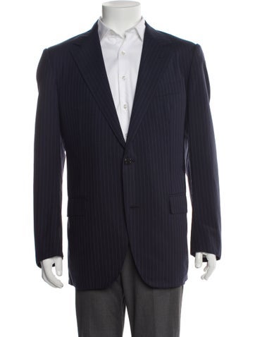 Lanvin Suiting Single-Breasted Striped Blazer XL