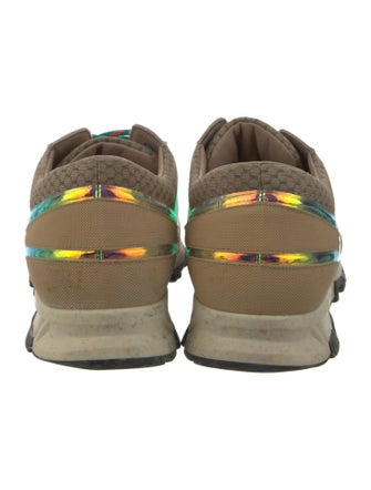 Lanvin Mesh Printed Athletic Sneakers