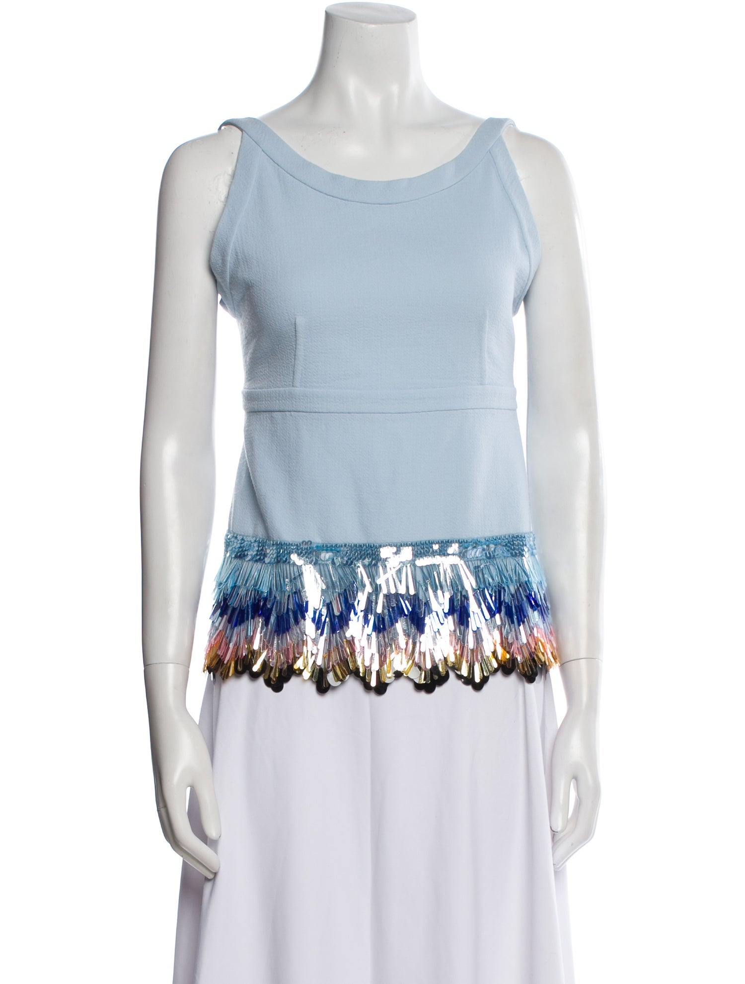 Lanvin Wool Scoop Neck Top