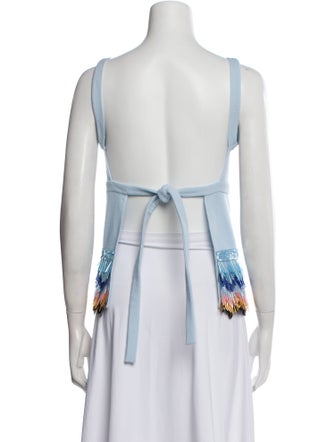 Lanvin Wool Scoop Neck Top