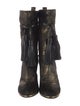 Lanvin Ponyhair Tassel Accents Boots