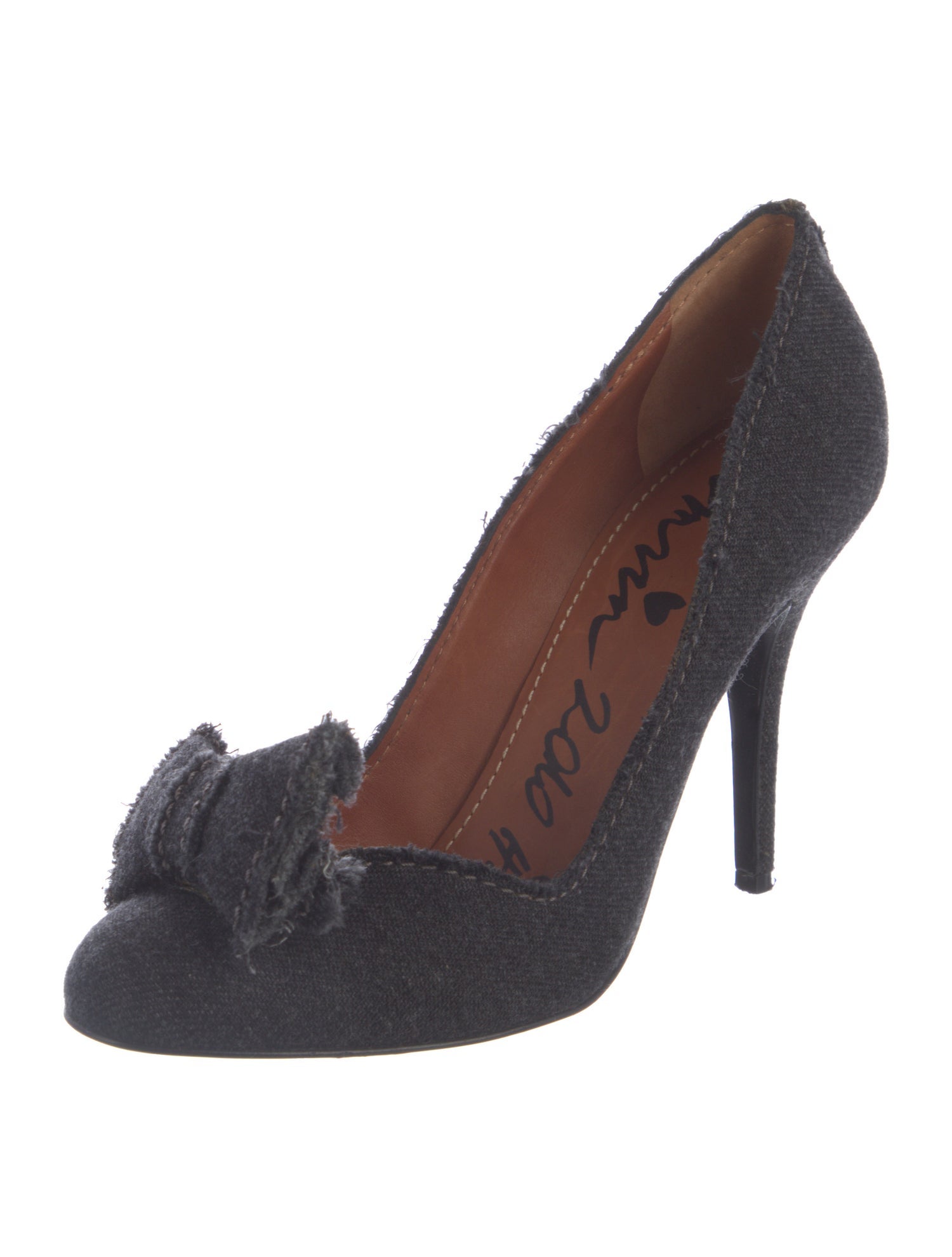 Lanvin Denim Bow Accents Pumps