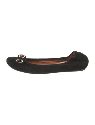 Lanvin Suede Ballet Flats