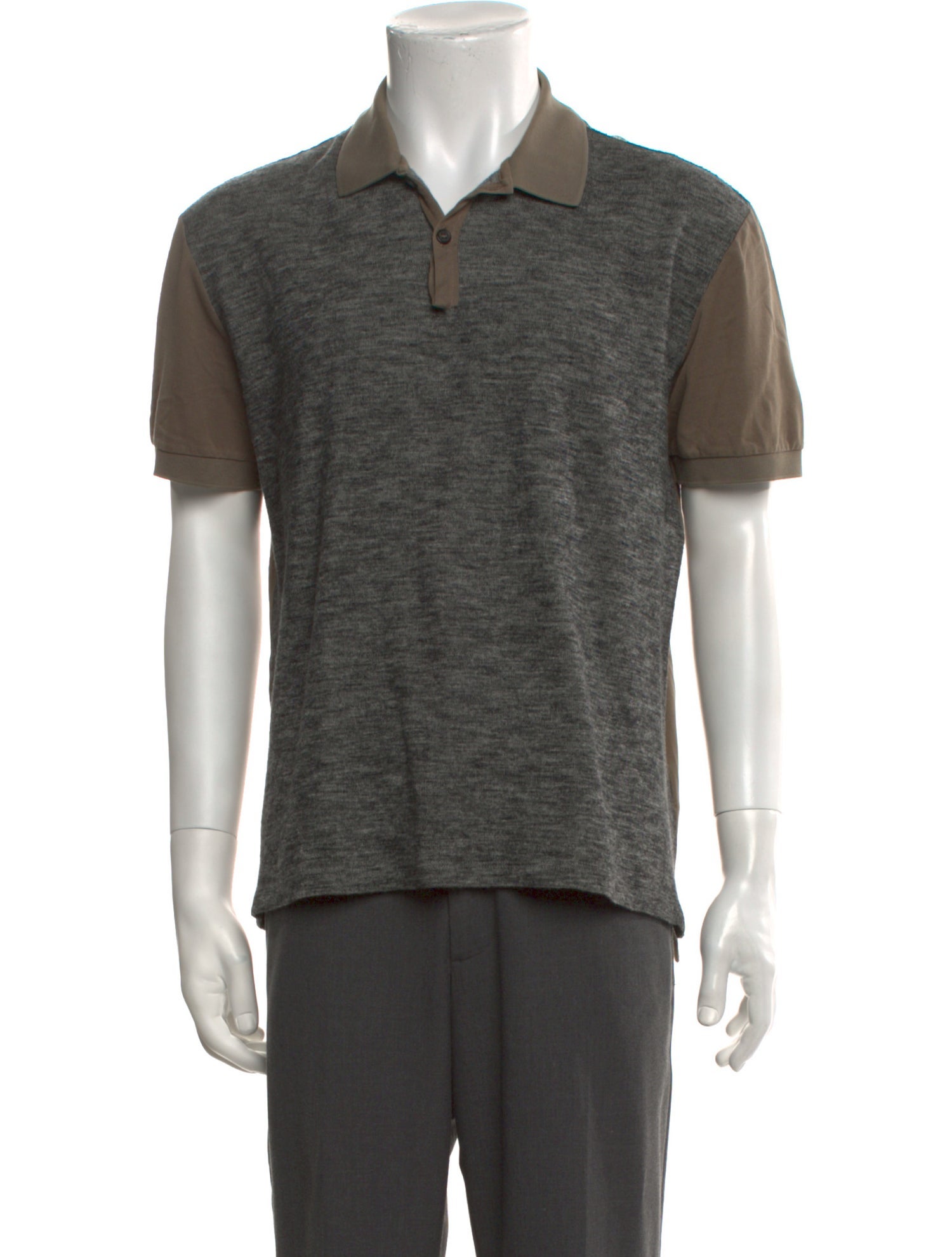 Lanvin Wool Collar Polo Shirt