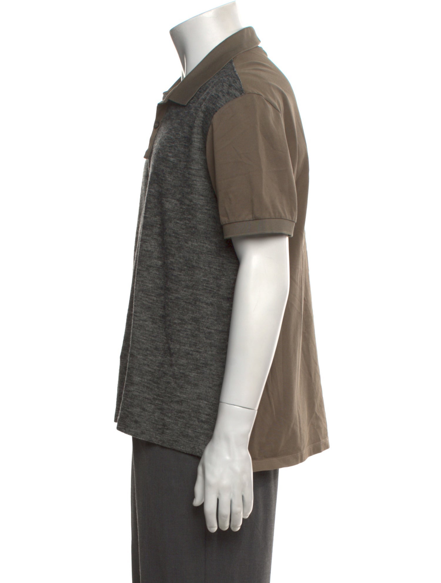 Lanvin Wool Collar Polo Shirt