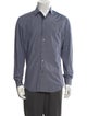 Lanvin Plaid Print Long Sleeve Dress Shirt