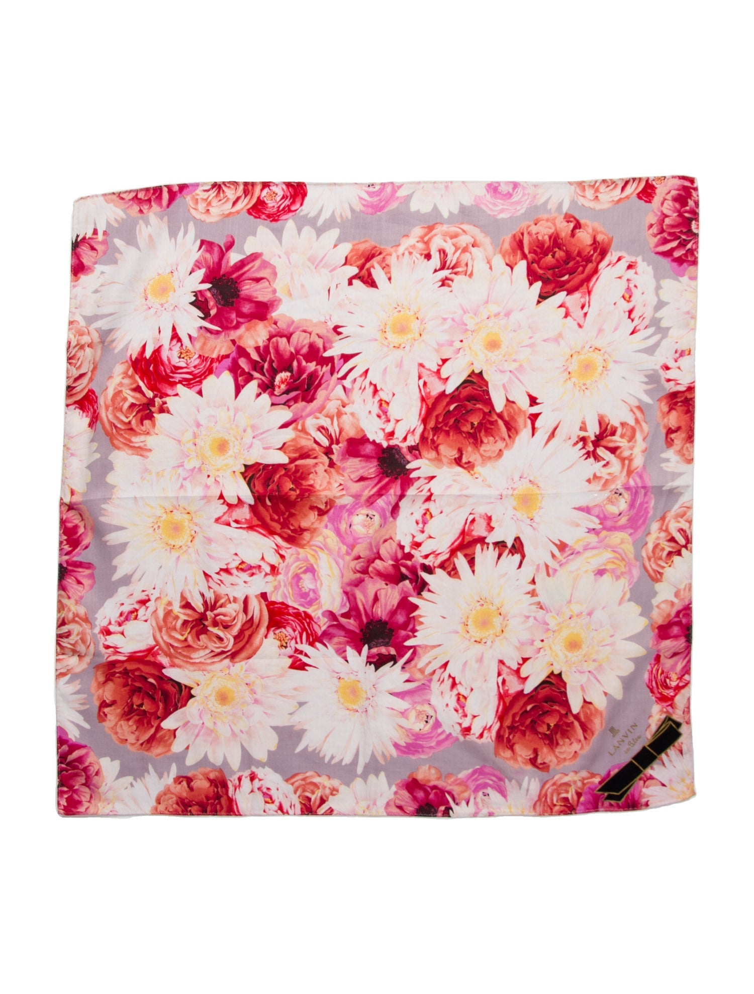 Lanvin Floral Print Scarf