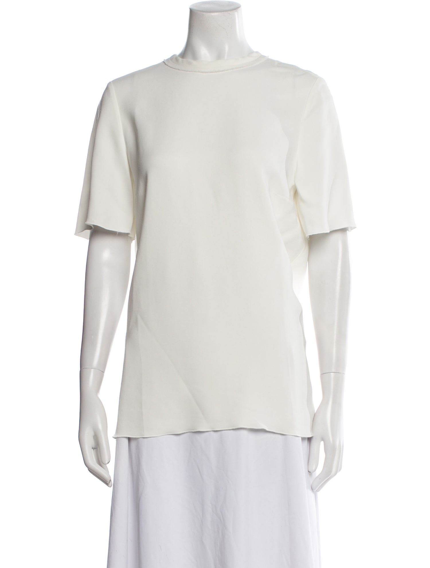 Lanvin Silk Crew Neck T-Shirt