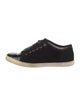 Lanvin Suede Grosgrain Trim Sneakers
