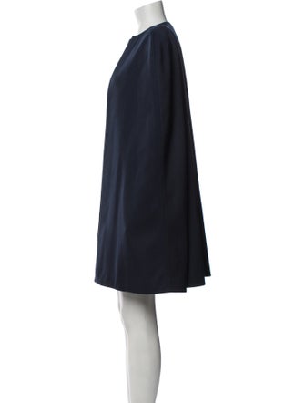 Lanvin Wool Raw-Edge Trim Dress Set