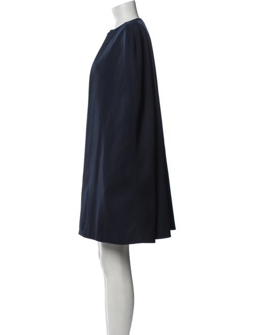 Lanvin Wool Raw-Edge Trim Dress Set