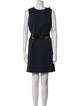 Lanvin Wool Raw-Edge Trim Dress Set