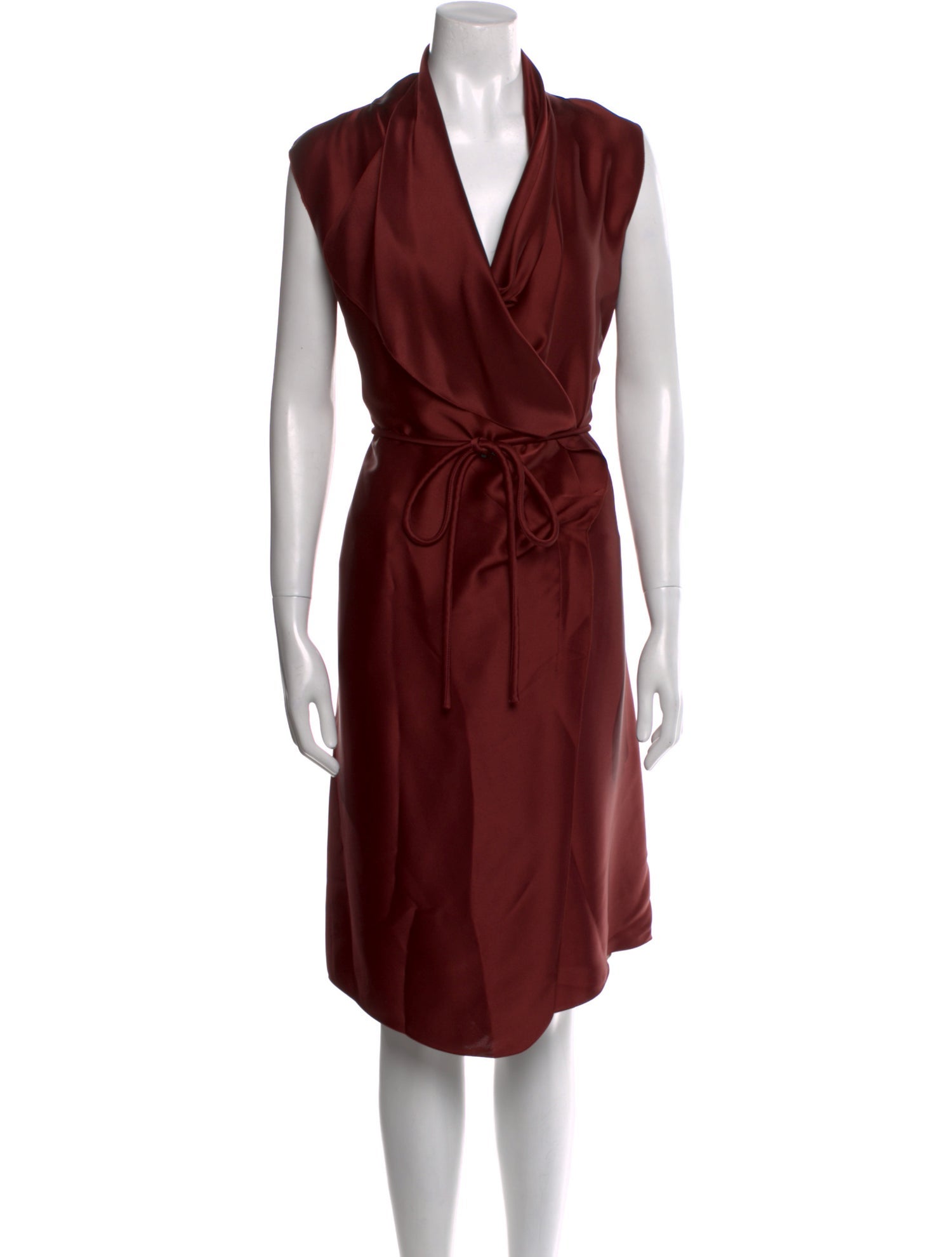 Lanvin V-Neck Knee-Length Dress