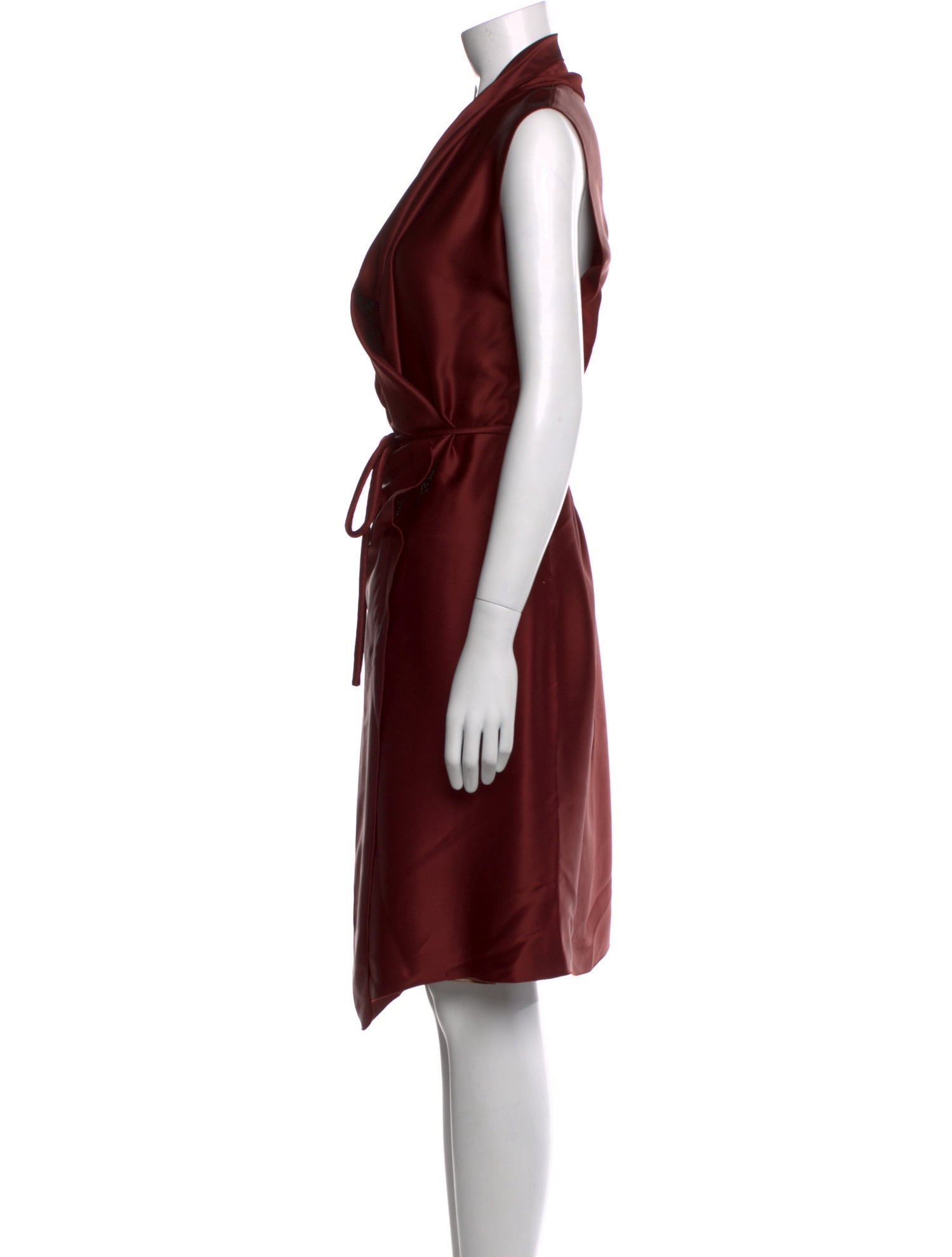 Lanvin V-Neck Knee-Length Dress