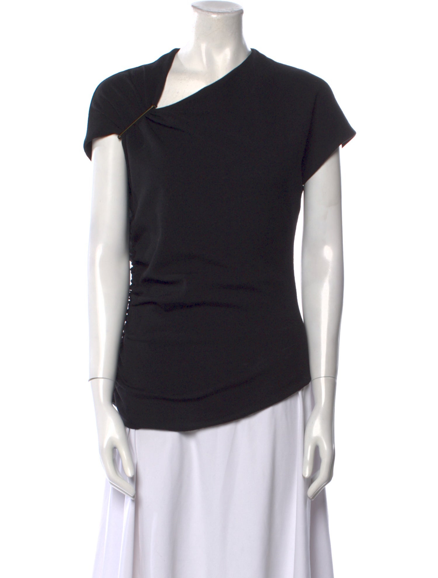 Lanvin Wool One-Shoulder Top