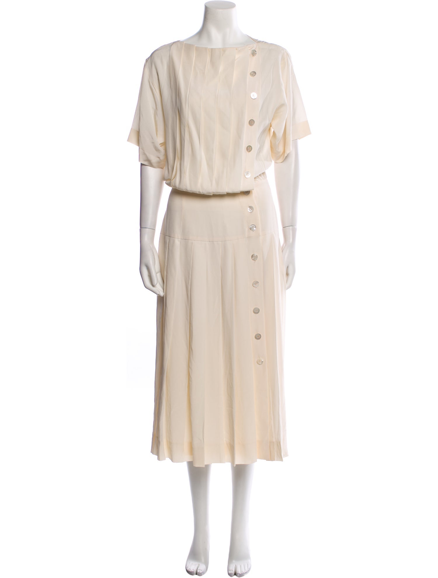 Lanvin Bateau Neckline Midi Length Dress