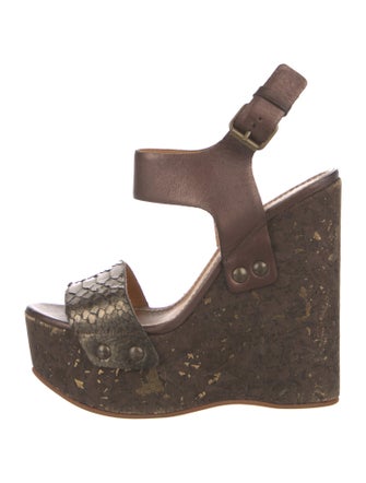 Lanvin Leather Slingback Sandals