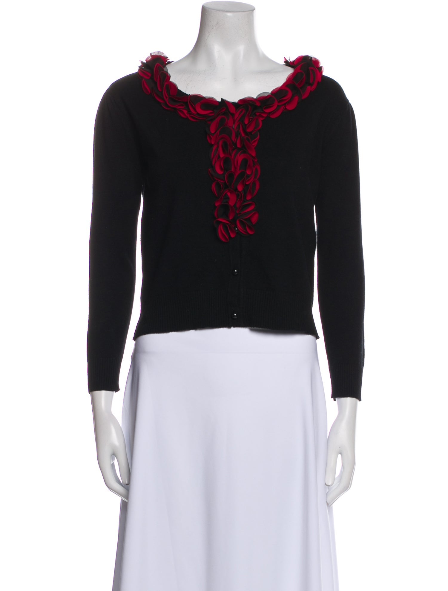 Lanvin Printed Scoop Neck Sweater