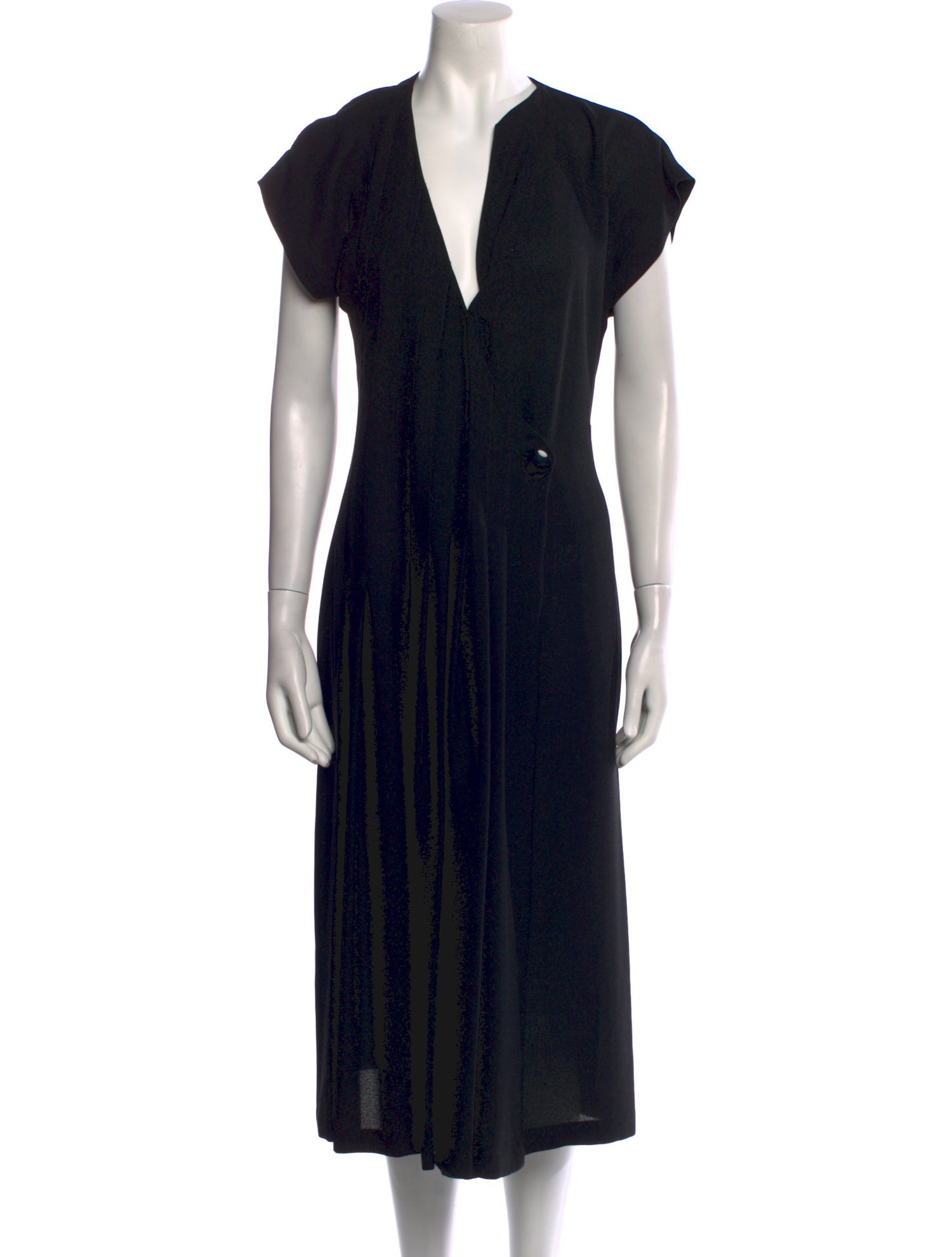 Lanvin V-Neck Long Dress