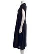 Lanvin V-Neck Long Dress