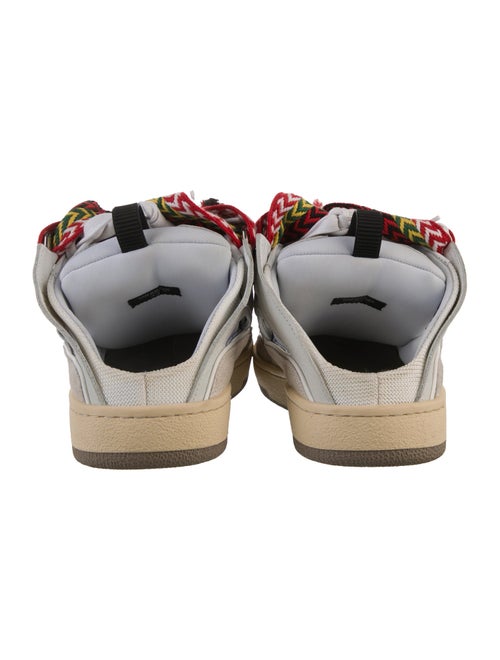 Lanvin Leather Colorblock Pattern Sneakers