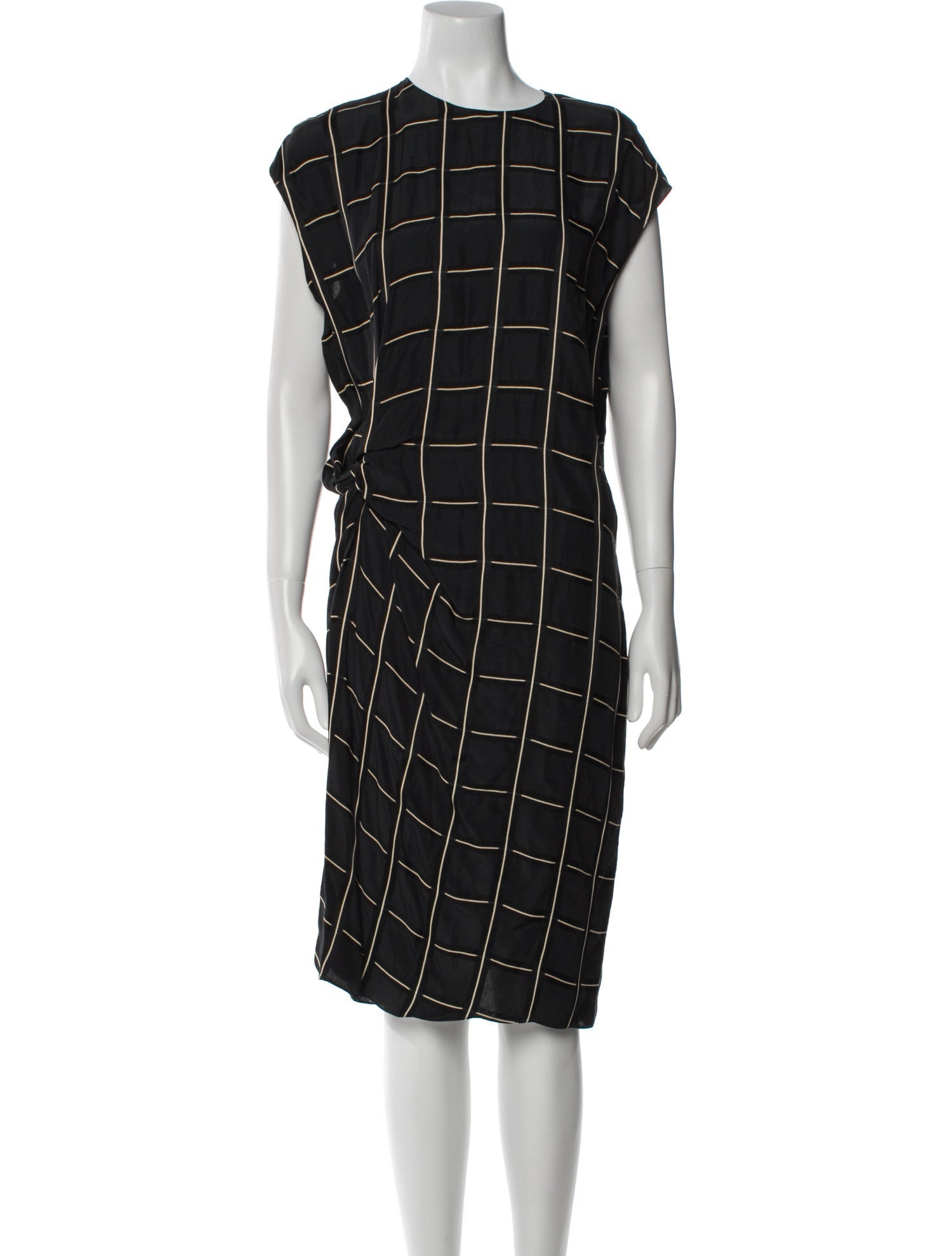 Lanvin Plaid Print Knee-Length Dress