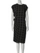 Lanvin Plaid Print Knee-Length Dress